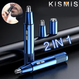 Trimmer Kismims 2in1 Electric Men's Hair Shaver, Nose Hair Trimmer, Mini Shaver, Women's Hair Shaver, Temples Hair Trimmer