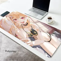 Spoczywa myszy anime myszy seksowne biurko MAT MOJE DROVUSUP DARLIOŚCI BIURO MOUSEPAD Rubber Kitagawa Marin Decor Home Decor Gamer PC Computer xxl