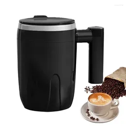 Muggar Electric Mixing Cup 400 ml Rostfritt stål Muggblandare Självtringande kaffestresor Tumbler för choklad