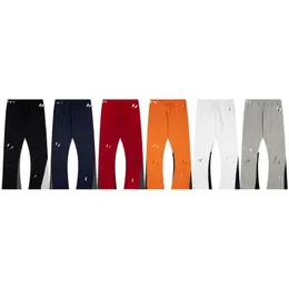 Mens Sweatpants Flare Pant Women Designer Straight Leg Drawstring Joggers Fashion Märken Bred ben Långa byxor Spring Autumn Hip Hop Streetwear