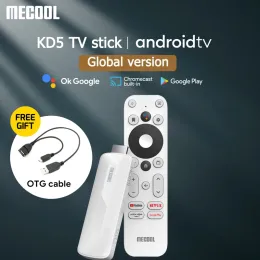 Stick Mecool KD5 FHD TV Stick Android 11 1080p Akıllı TV Kutusu BT5.0 1GB 8GB WiFi 2.4G/5G HDR 10+ Mini Medya Oyuncu Dongle 2022 Yeni