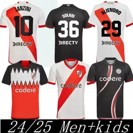 2024 River Plate Soccer Jerseys Third Kit 24 25 Lanzini Fernandez Barco Palavecino Borja M. Suarez de La Cruz Libertadores Home Away Football Top Top Tophs kids