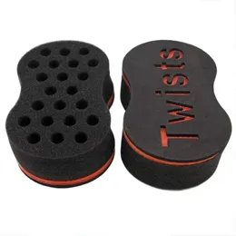 2024 New Double Sides Magic Twist Hair Brush Sponge, Sponge Brush Afro Coil Wave Dread Sponge 브러시 아프로를위한 아프로 코일 헤어 용.