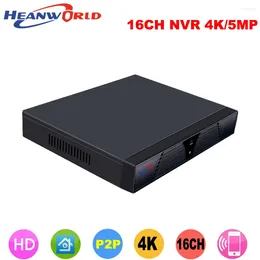 Heanworld H.265 16Ch NVR 4K 5MP Netzwerk Video -Rekorder 16 Kanal P2P Cloud CCTV -Datensatzsystem