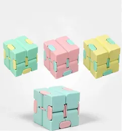 الأطفال البالغين إلغاء الضغط لعبة Makaron Cube Square Puzzle تخفف من الإجهاد المضحكة لعبة اليد Four Four Corner Maze Toys1748608