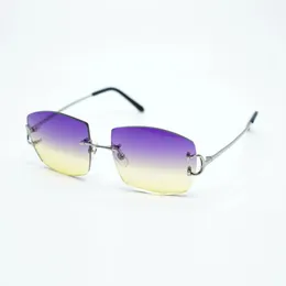 Óculos de sol de fios de garra de metal A4189706 com lente de 60 mm de 3 mm de espessura307p