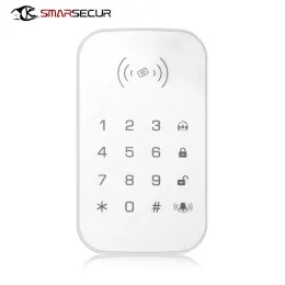 Captos de campainha White RFID Touch Keypad com Função RFID /Função do sino da porta para G90BPLUS RORGAR ALARMENT CENTRAL