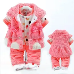 Cappotti per bambina adorabile giacca in cotone 5