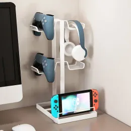 ラックゲームコントローラースタンドホルダーストレージゲームパッドブラケットXbox One 360​​ Switch PS4 Steam PC Nintendo Headset Stander Boy Room