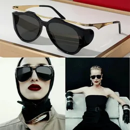 Womens designer fashionable sunglasses with acetate fiber frame and metal legs and polyamide lenses SL 137 womens high end sunglasses Polarizing Discoloration