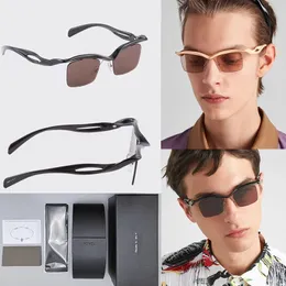 2024 NOWOŚĆ prostokątne okulary przeciwsłoneczne Ramka Projektant Modne szklane lustro dekoracyjne Wysokiej jakości okulary fotograficzne z pudełkiem Spra15