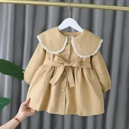 Cappotti autunno di moda per bambini trincea cappotti a maniche lunghe baby capocariera lunga abbiglia