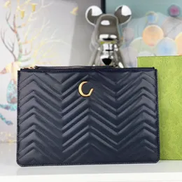 Handheld Wallet Marmont Hochwertige Designerin Frauenkartenbeutel Zero Wallet Summer Cos Cowhide Neue Reißverschluss Achselstasche Modische leichte, vielseitige Taschen