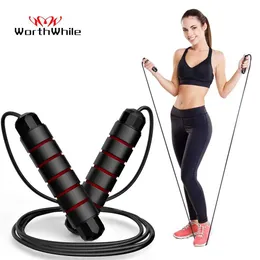 Jump Ropes värt professionell Jump Rope Speed ​​Cross Fitness Training MMA Boxing Home Fitness Equipment Y240423