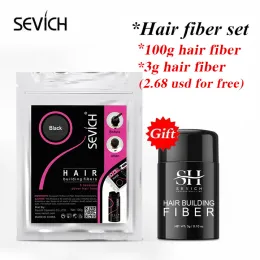 Shampoo&Conditioner Sevich 100g Hair Fibers gift Keratin Hair Building Fiber Powder Refill Hair Growth Fiber Hairline Black Brown Hair Loss Products