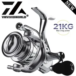 Accessories VWVIVIDWORLD,New AllMetal,Freshwater And Seawater Dual Use,Fishing Reel,Big Pulling Drag,Spinning Reel,Carp Saltwater Fishing