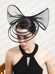 Elegant Women Wedding Fascinator Hat Ladies Church Occasion Headpiece With Bow Decor Ladies Formal Kentucky Tea Party Chapeau Cap With Hair clip