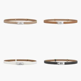 Retro designer belts for women versatile thin smooth buckle belt Cinturones De Diseno leash classic style casual top luxury hj0102 H4