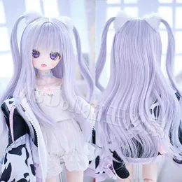 Куклы милые 1/3 1/4 BJD WIG High Deprage Silk Braids Long Curly Hair Wig Wig Girl Diy Anime Doll Accessories T240422