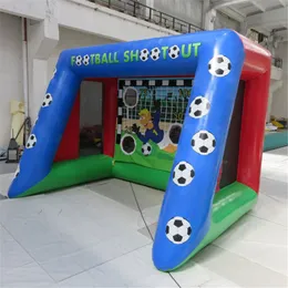 Jogos ao ar livre 3x2.5x2m (10x8.2x6,5ft) Postagens de metas de meta de esporte portão de futebol infláveis com soprador para entretenimentos