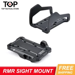 Scopes Airsoft Tactical Rex RMR Red Dot Sight Scope Mount Reflex Anblick RMR Mount Fit Weaver Picatinny Rail Rifle für Jagdwaffe