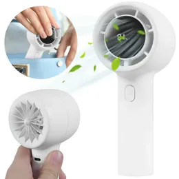 Andra apparater Portable Handheld Fan 2000mah USB Charging Mini Brushless Fan med digital display på 100 Wind Speed ​​Electric Manual Fan J240423