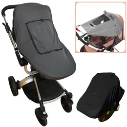 Baby Visor Carriage Sunshade Cover Pram barnvagn Tillbehör Bilstol Awisning av Presschair Sun Protection UV Hood 240423