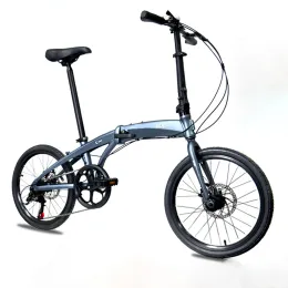 Bicicleta de bicicleta de 20 polegadas de bicicleta dobrável de bicicleta de alumínio de alumínio de 12 polegadas de 12 kg de disco de 12 kg 7 velocidades Garantia de vida da vida de tinta eletrostática