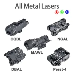 スコープすべての金属MAWL C1 NGAL DBALA2 PERST4 CQBL RED DOT GREEN BLUE INDICATOR FIT 20mm Rail Wadsn Huntsn Light Weapon AirSoft Laser