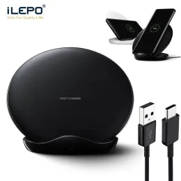 Chargers iLEPO Samsung Wireless Charger Fast Charging Stand EPN5100 For Galaxy S8 S9 S10 S20 S21 NOTE 20 For huawei xiaomi 1+ phones