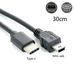 Tillbehör Typ C till Mini USB OTG -kabel för Canon EOS 350D 400D 450D 40D 5D 5D Mark II 7D -kamera för att ringa Redigera bildvideo