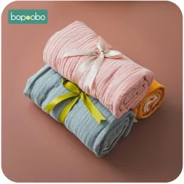 セットBOPOOBOOBOOBOOBOOBOOBOOBOOBOOBOUTO BABY COTTON BLANKET BEDDING BEDDING BEDDING BEDベビーベビーカーラップ乳児スワドル出生ギフトベビーフォトグラフィー製品