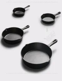 Gjutjärn nonstick 1426 cm stek stekning platt panna gasinduktion spöken järnpott äggpannkakor kök matsalverktyg cookware9842138