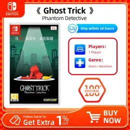 Deals Nintendo Switch Game Ghost Trick: Phantom Detective Games Physical Cartridge Support TV Tabletop Handheld Mode