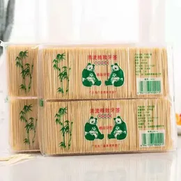 100 PCs de palito de bambu natural Picks de bambu de madeira durável para restaurantes para restaurantes Hotel Produtos de dente Ferramentas