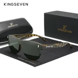 Sunglasses KINGSEVEN New Brand Design Men's Glasses Polarized Sunglasses Women Integrated Lens Fashion Eyewear Oculos de sol