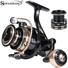 Accessori Sougayilang Fishing Rull Metal Spool 10004000 Max Drag 10 kg Eva/Grip a sfera Rivolta d'acqua salata Frescia per pesca di bobina da carpa