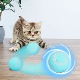 Zabawka Zabawa zwiastun kota Automatyczna aktywność piłki elektryczna Roletowa kula poruszająca się marszczona scratcher interaktywne inteligentne