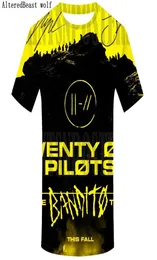 Двадцать один пилот мужчины 3D футболка мужчины Harajuku Top Hip Hop Man039S Фут -уличная одежда Матери ТОПС модные мужская одежда TSHI1889591