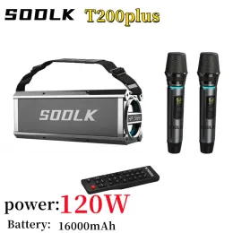 Speakers SODLK T200 Plus Bluetooth Speaker 120W HighPower Portable Home Theater Stereo Speaker Outdoor Waterproof Wireless TWS Subwoofer