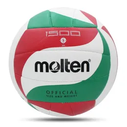 Bolas de vôlei derretido Tamanho padrão 5 toque suave PU PU de alta qualidade Concorrência esportiva ao ar livre Conteracte de esportes Match Voleibol 240422