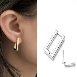 Orecchini Fashion Minimalist Square Hoop Earrings for Women Girls Ear Huggie Rectangle Hoops penzola 2021 regali di gioielli alla moda