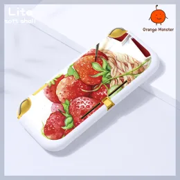Cases Fresh Cartoon Strawberry Fruit Carrying Case For Nintendo Switch/Oled/Lite Protective Soft Case Antidrop Game Accessories