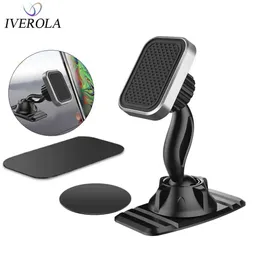 Cell Phone Mounts Holders Univerola Magnetic Phone Holder Double 360 Rotate For Dashboard Mount Universal Mobile phone Stand Magnet Support Cell Holder Y240423