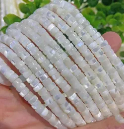 Perle guscio di mare bianco roundelle 3/4/6 mm per gioielli fai -da -te che fanno perle sciolte fppj perle all'ingrosso gemma naturale