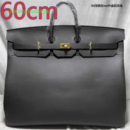 Designer 40 50 sacos Saco de couro genuíno grande 60 cm de platina saco de platina