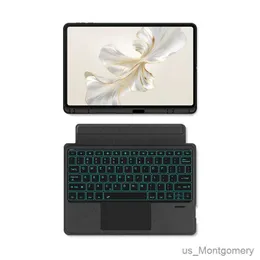 Tablet PC Kılıfları Çantalar Onur Pad için Manyetik Klavye Kılıfı 9 12.1 inç Tablet Arka Aygıtlı Dokunmatik Pad Klavye Kapağı Honor Pad 9 Hey2-W09 W19