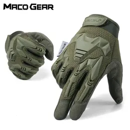 Taktische Handschuhe Camo Military Armee Radsporthandschuhsportklettern Paintball Schießen Jagd Reit Ski Vollfinger Fäustlinge Männer 240422