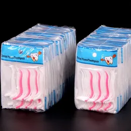 Neue Zahnseideflossfamilienverpackung Sicherheitsabstimmung Dental Floss Zahnstocher Gesundheitsversorgung ultimative Frische Polyestergarn