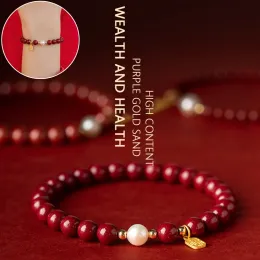 Strands Feng Shui Wealth Bracelets for woman naturalna bransoletka cynobowa dla kobiet ochrona przyniesie szczęście przyciąganie pieniędzy